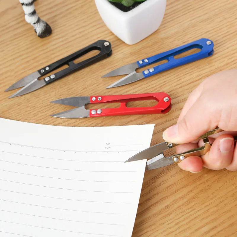 Special Color U-Shaped Scissors For Stationery Cutting Are Small And Convenient