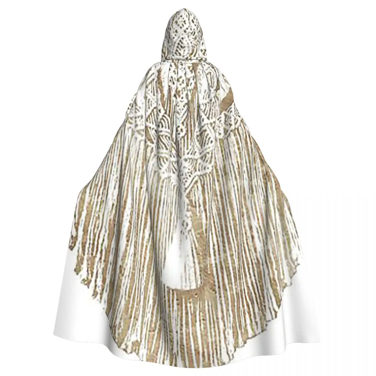 マクラメロングフード付きマント魔女中世衣装コスプレケープハロウィンパーティー大人ユニセックス