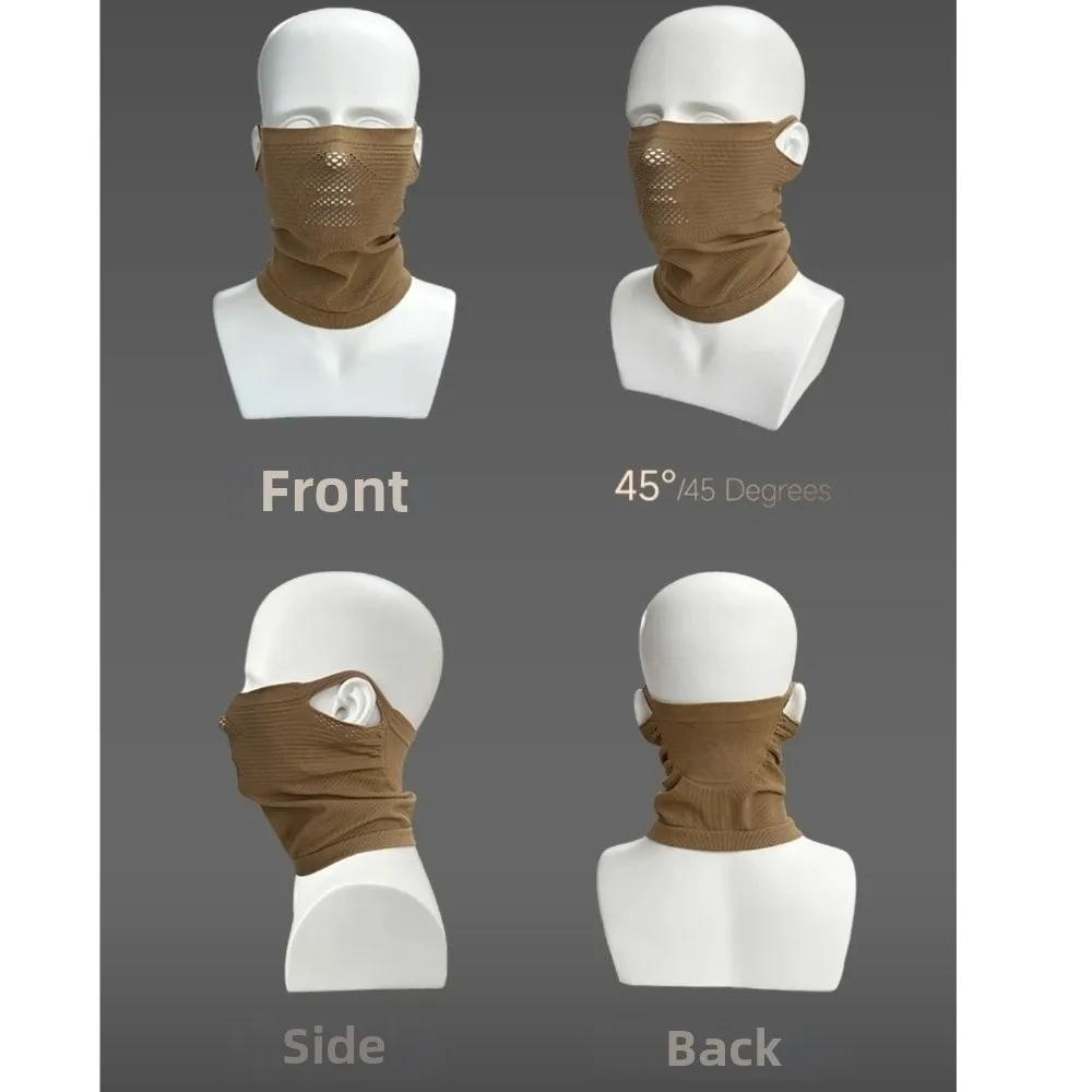 Outdoor Dünne Warme Reitmaske Atmungsaktive Netz-Gesichtsmaske Einfarbige Komfortable Fahrrad-Gesichtsmaske – Detail 8