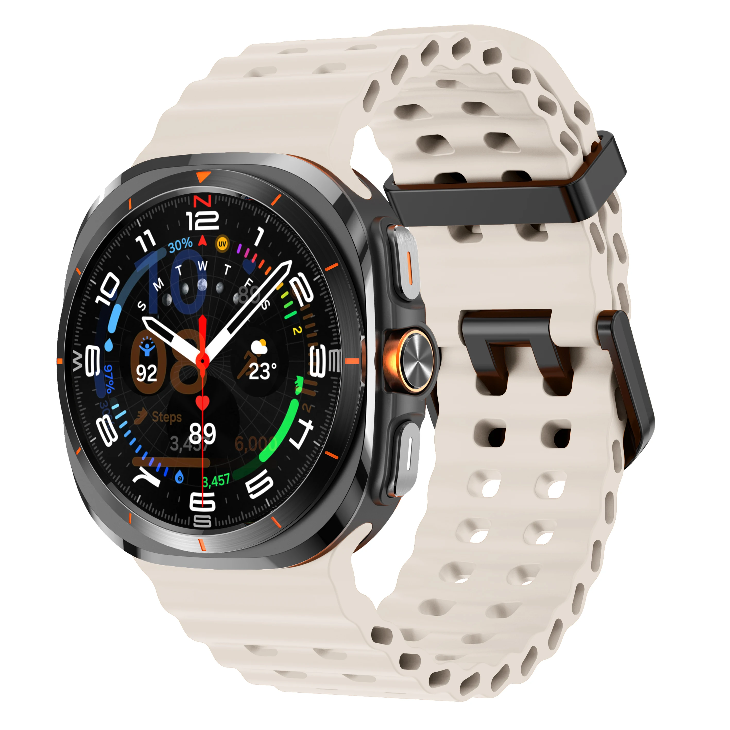 Uhrenarmband für Samsung Galaxy Watch 7 8 Ultra Ersatz-Gummiarmband für Samsung Galaxy Watch8 Zubehör