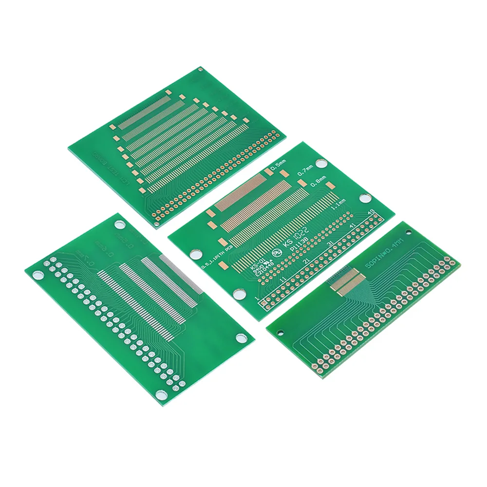 46Pin 50Pin 60Pin 2.0 0.4mm 0.5-1.0mm Pin Pitch TFT LCD SMD To DIP Adapter Board 2.54 pin space Pinboard Test Module FPC PCB