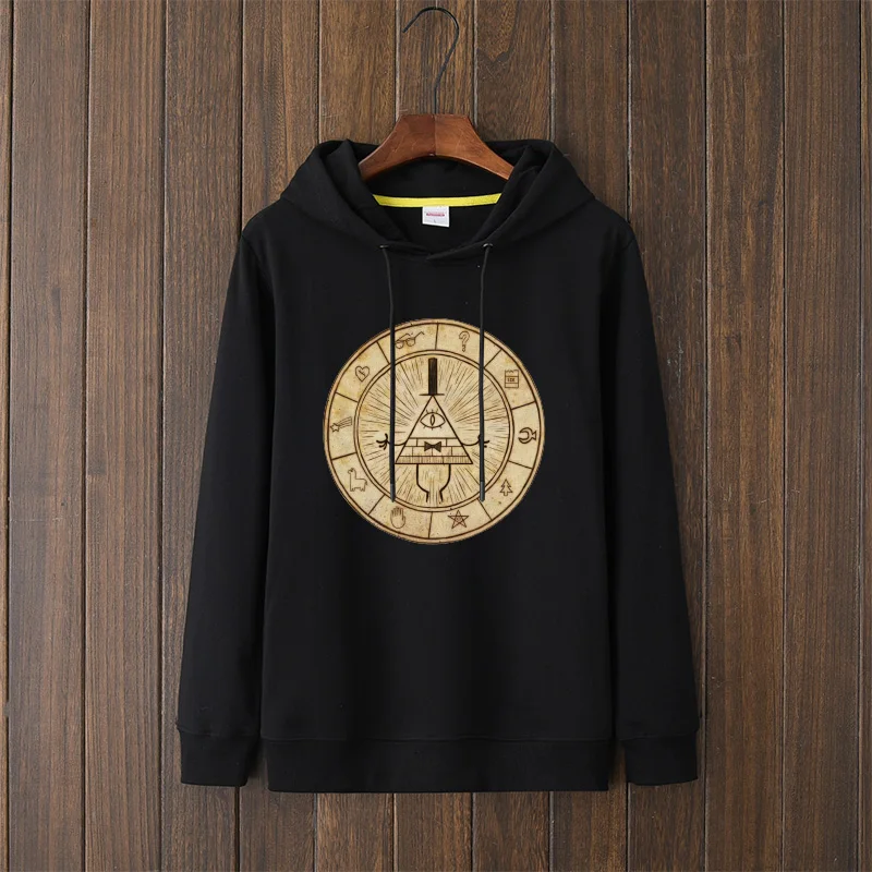 

Толстовка Avi Falls Bill Cipher из смеси хлопка и полиэстера, молодежная, свободного кроя, с принтом и боковыми карманами.