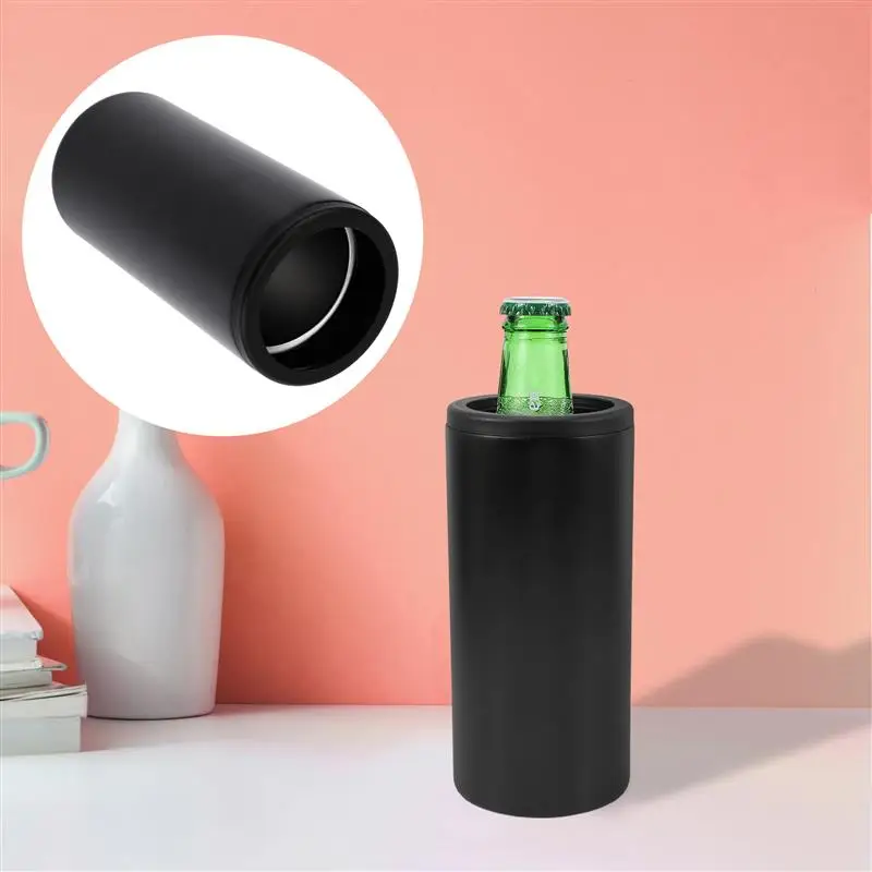 

Universal Can Cooler Stainless Steel Beer Bottle Holder Beverage Insulated Vacuum