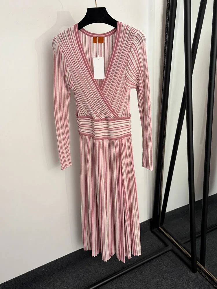 2026 Autumn Winter Runway Knitwear Dress Women's