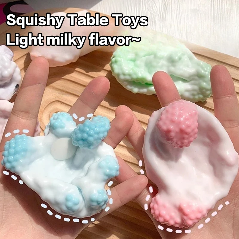 Squishy Table Toys Plasticity Ice Skin Super Soft Ultra-thin Feel Soft Sticky Ball Squeeze Stress Relieving Children Relax Toys