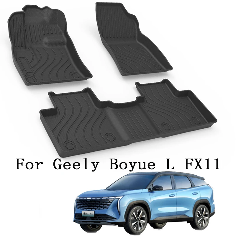 For Geely Boyue L FX11 2024 2023 Car Styling Rear Trunk Liner Cargo Boot TPO Trunk Mat Floor Tray Mud Kick Carpet Accessories