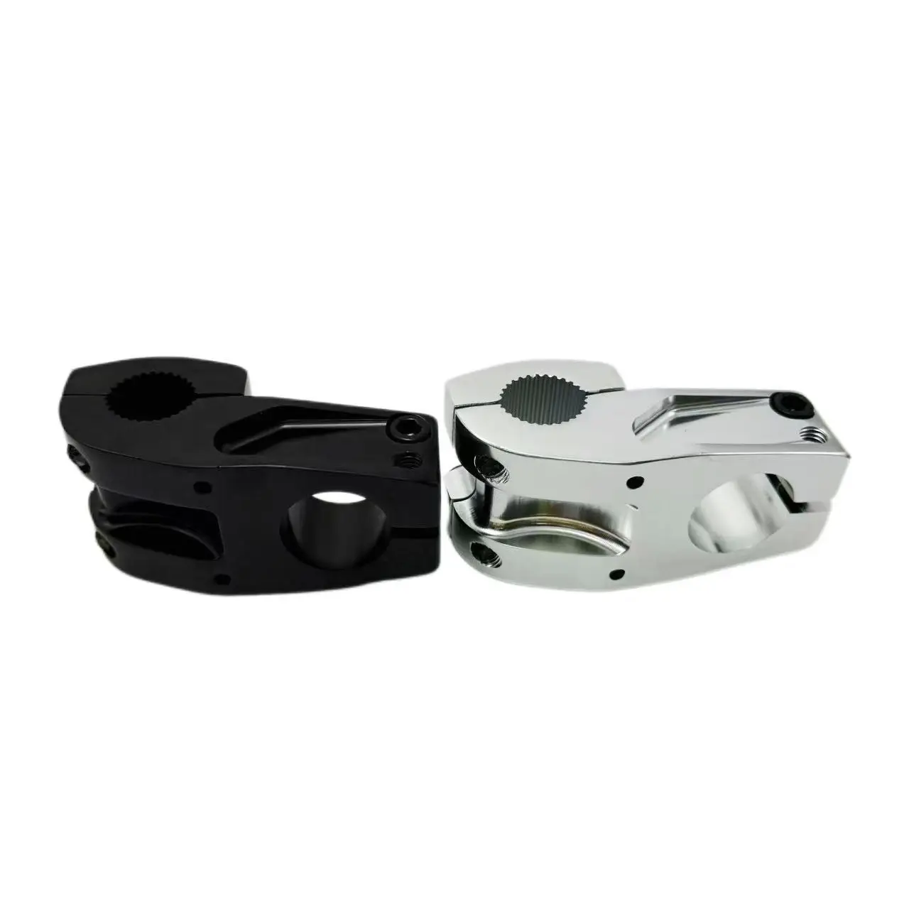 BMX-Lenkervorbau aus 6061 Aluminiumlegierung, 50 mm Reichweite, 22,2 mm Lenkerklemmbereich, 28,6 mm Gabelrohr, 30 mm Einstecktiefe, Fahrrad-BMX-Vorderlenker. – Detail 4
