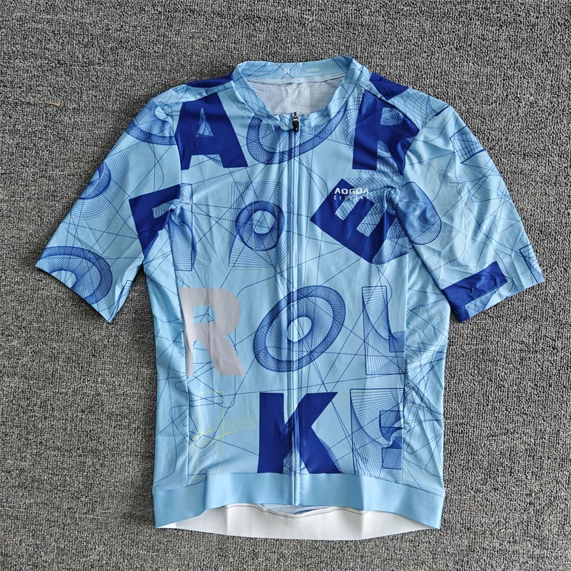 Aogda Pro Team Areo Cycling Jersey,Breathable Fast Drying Cycling Shirts,Slim Fit Road Bike Jersey,Performance Bicycle Clothing