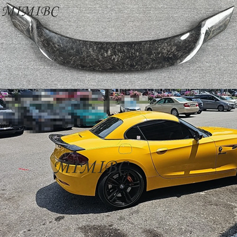 FOR MW Z4 E89 R Style Carbon fiber Rear Spoiler Trunk wing 2009-2016 FRP Forged carbon