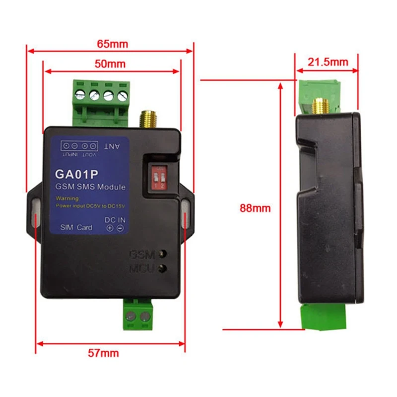 Caja de alarma GSM para máquina expendedora, alerta de fallo de energía, entrada de una alarma, salida de voltaje