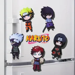 10cm Naruto Anime Refrigerator Magnet Home Sticker Decoration Memo Uchiha Sasuke Haruno Sakura Hatake Kakashi Uchiha Itachi Toys