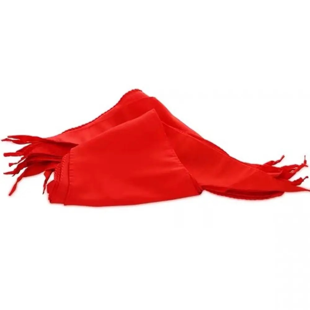 Classic 120cm Triangle Towel Scarf China Style Gifts Red Tie Choker Cotton Red Scarf School Supplies