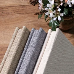 Self-adhesive Film DIY Photo Viscose Photograph Storage Scrapbooking Picture Case Photo Album Frame for Kids Children Linen