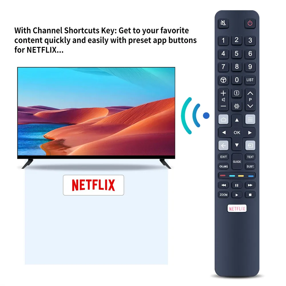 Immagine 5: RC802N YU14 Telecomando sostitutivo universale per Smart TV TCL Android TV 4K HDR UHD LCD LED