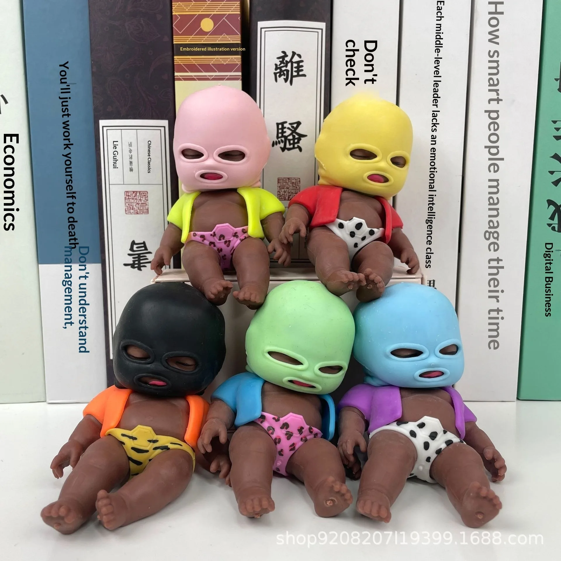 Palm Size Soft Doll TPR Sand Filled Slow Rebound Squishy Toy Stress Relief Squeeze Toy Kids Play House Decompression Gift Random