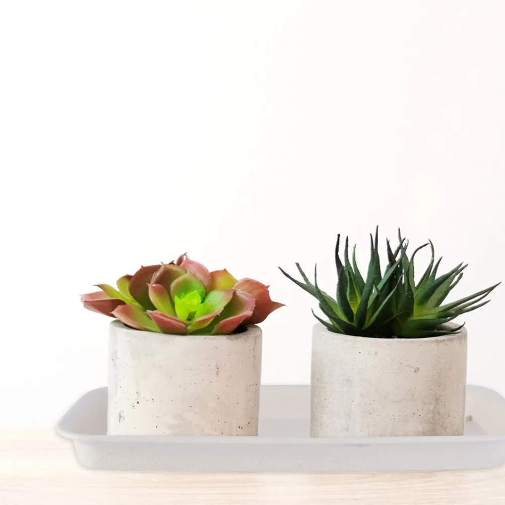 

3pcs Flower Pot Trays 21x8 5cm Beige Lightweight Durable Plastic Prevent Water Leakage Suitable for Large Planters Outdoor