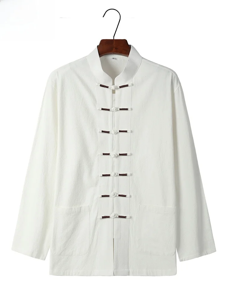 

Новый китайский мужской костюм в стиле Слей (слэй), из хлопка и льна, в стиле «феерический ветер», даосский, в стиле Слей Танг, костюм Ханьфу, осенний повседневный, чистый...