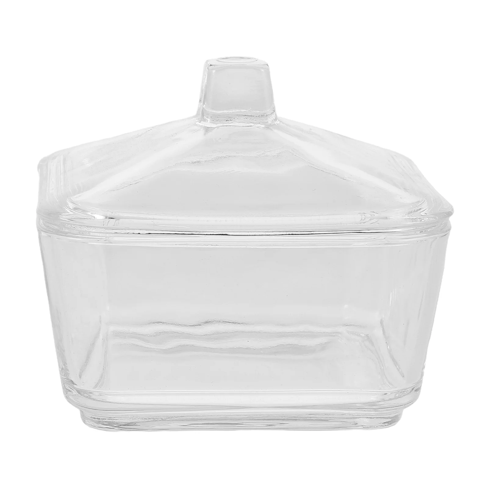 

1pcs Coffee Sugar Cube Jar Glass European Style Sealed Freshness Easy Access Decorative Bowl For Office Home Bar Creamer