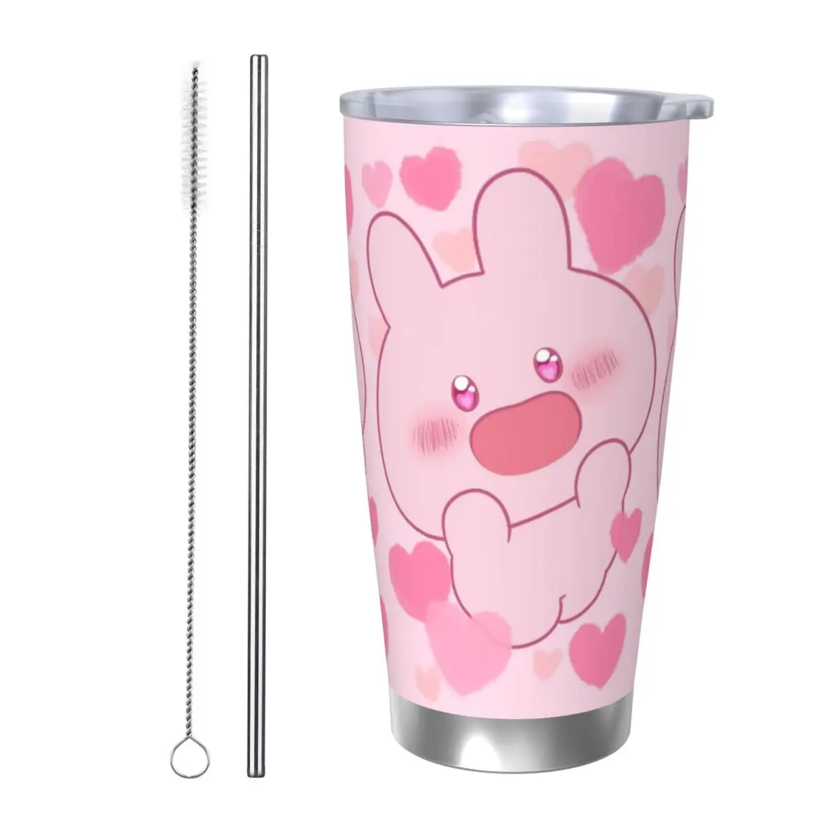 Asamimichaan Cute Asamimi 20oz Cup Large Capacity Car Mug Leak-proof Juice Coffee Cup Food Grade