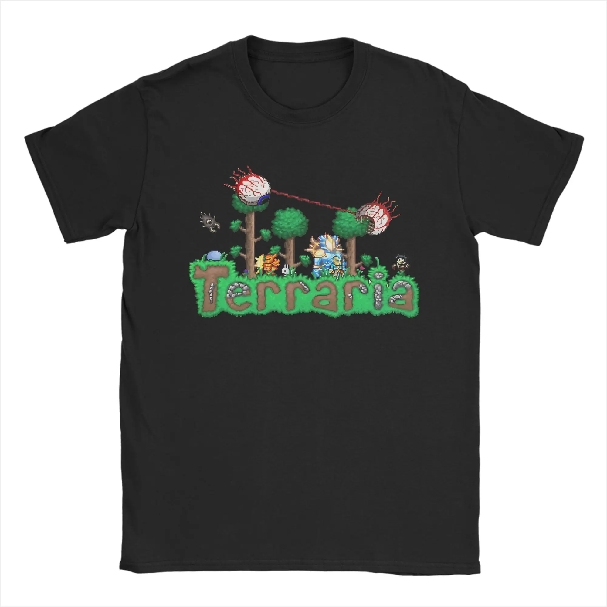 Terraria Game New Arrival T Shirt for Men Women  Pure Cotton  Tee Shirt Clothes