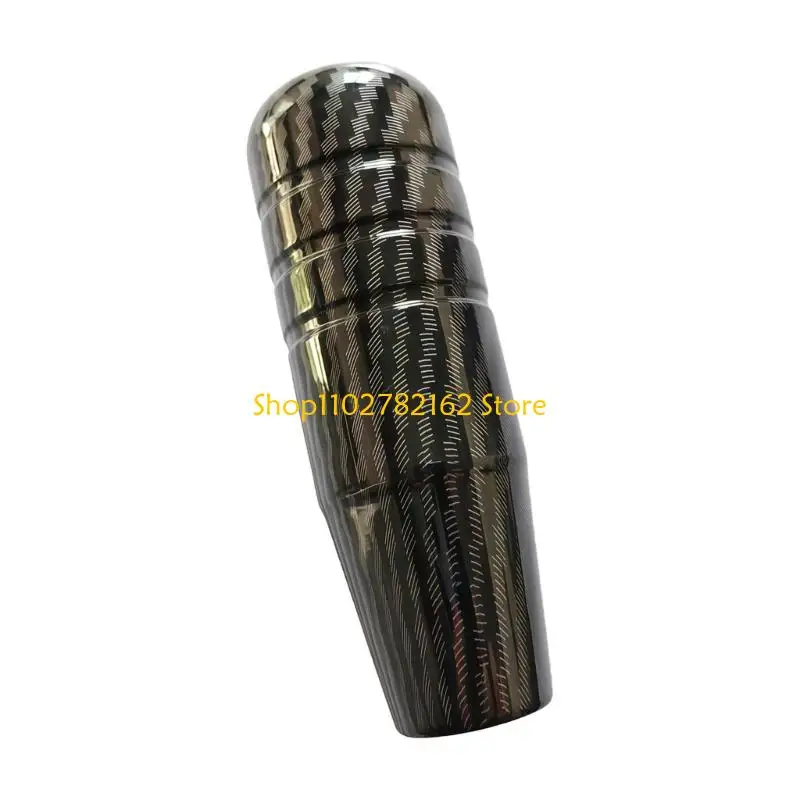 

547B Premium Aluminum Alloy Manual Gear Shifting Knob Carbon Fiber Pattern Ergonomic Design Universal Fit