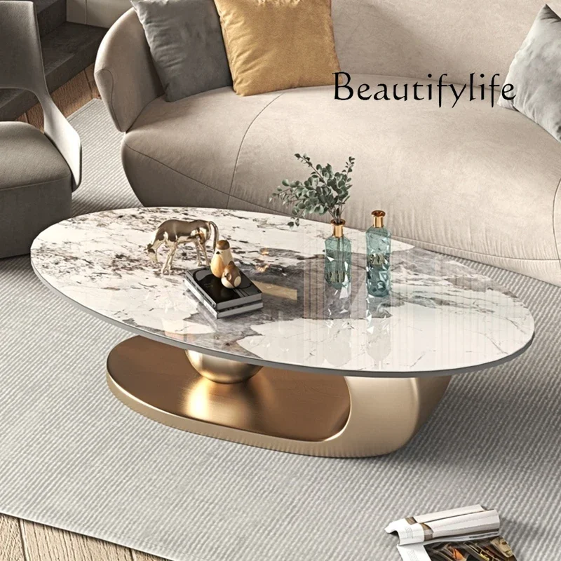 

R Nordic Living Room Coffee Tables Modern Design Decor Oval Coffee Tables Minimalist Mesa De Centro De Sala Home Furniture