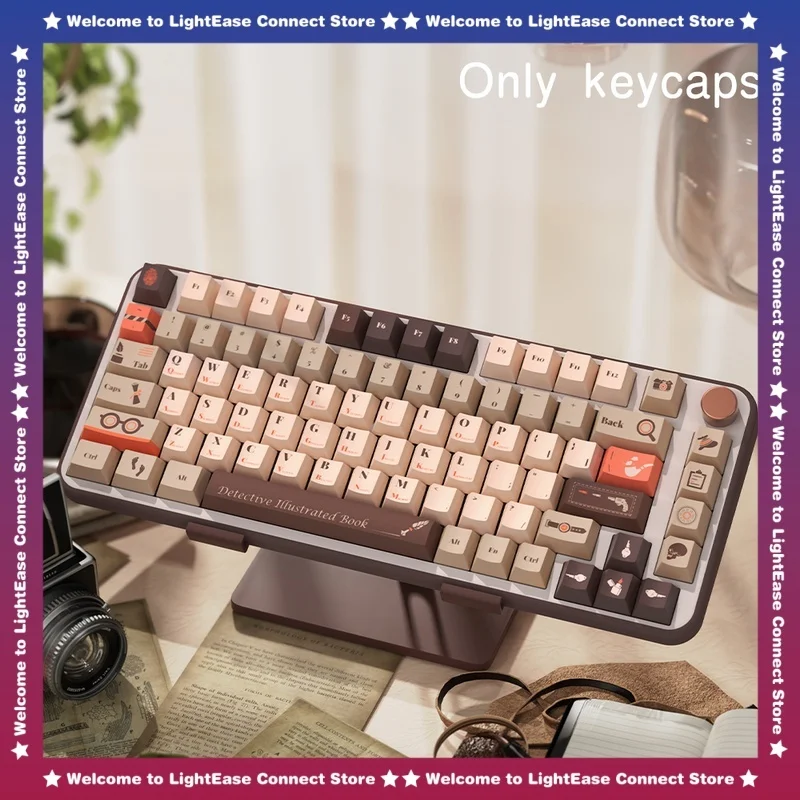 Detective Guide Theme Keycap 138key Factory Highly Multilingual Pbt Material Supports Thermal Sublimation Personalization Design