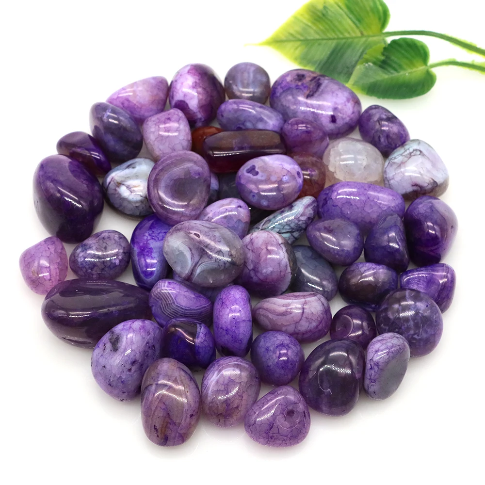 

Natural Purple Agate Tumbled Stone Bulk Healing Energy Crystal Mineral Specime Reiki Gemstone Aquarium Tank Home Decor Wholesale