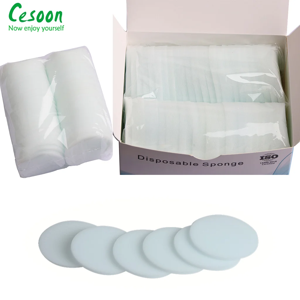 50Pcs/Box Disposable Clean Sponge Pad Soft Dental Endo Files Cleaning Foam Stand Replacement Foam Teeth Whitening Tool Dentistry