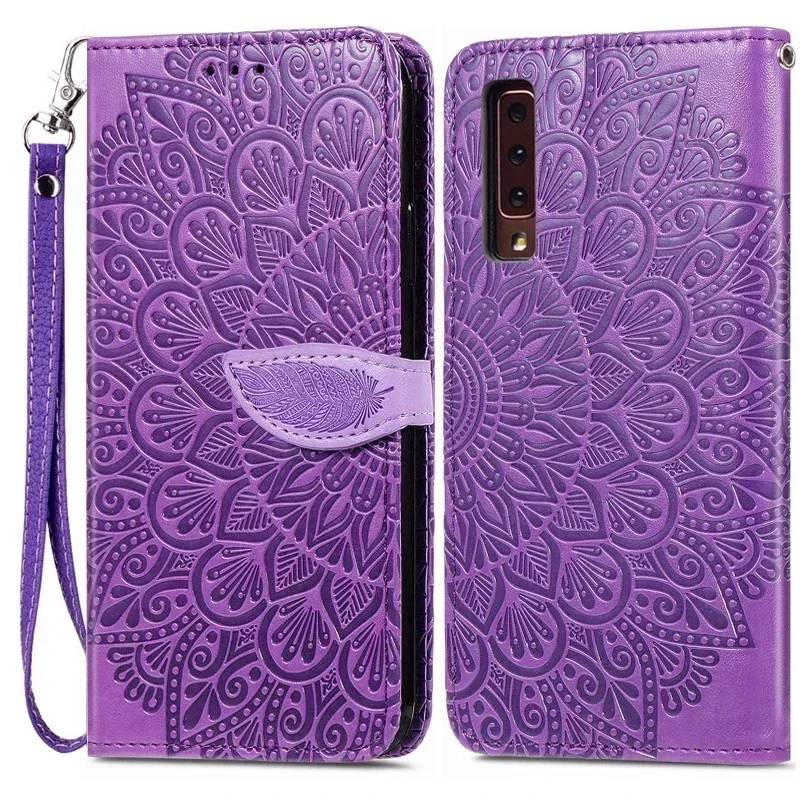 For Samsung Galaxy A7 2018 Case Galaxy A 7 2018 Cover Luxury Leather Flip Case For Samsung Galaxy A7 2018 SM-A750F Phone Cases