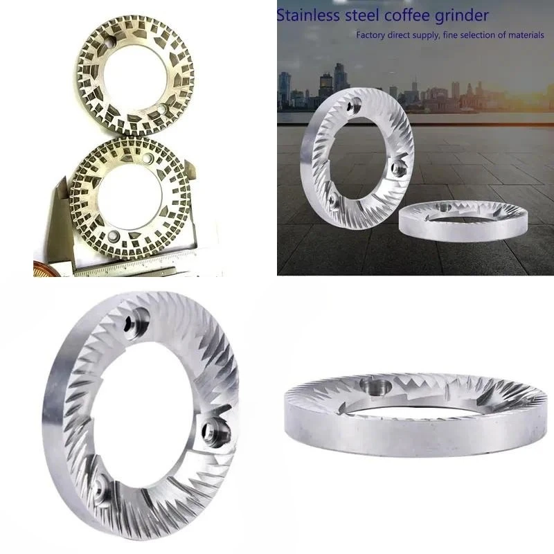 for Coffee Grinder Parts Stainless Steel Grinding Disc Electric Blade Numerical Control Spare Parts  Replacement