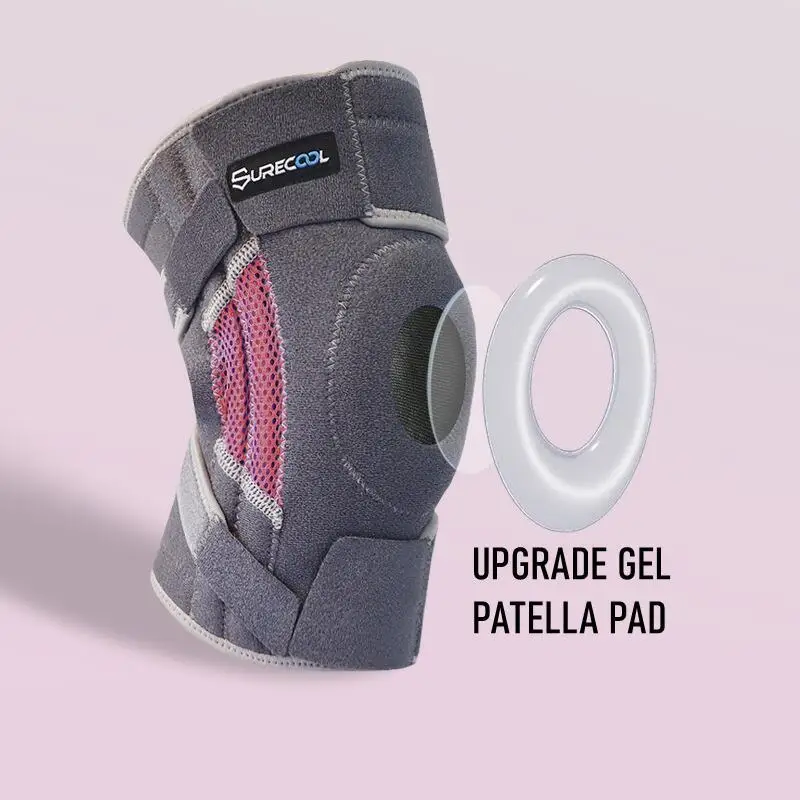 1pcs Knee Support Pads Brace with Side Stabilizers Patella Gel Pad for Knee Joint Pain Relief Meniscus Ligament Kneepad Sports