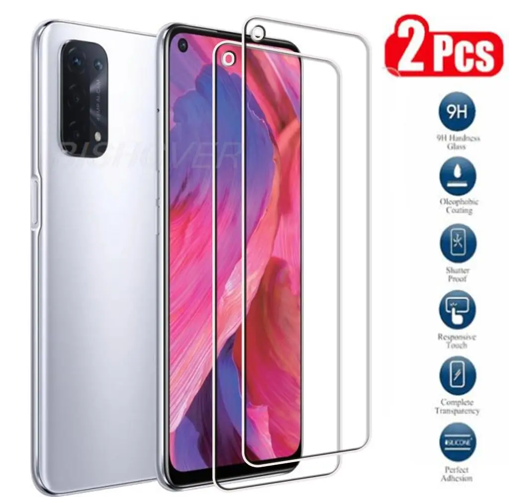 Tempered Glass FOR OPPO A74 5G Global Protective Film Screen Protector On Oppo A74 5G A55 6.5