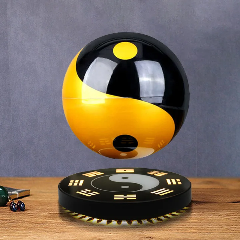 6-inch Magnetic Levitation Tai Chi Ball Moves, Opens for Business, Creative Craftsmanship, Gift and Decoration Design