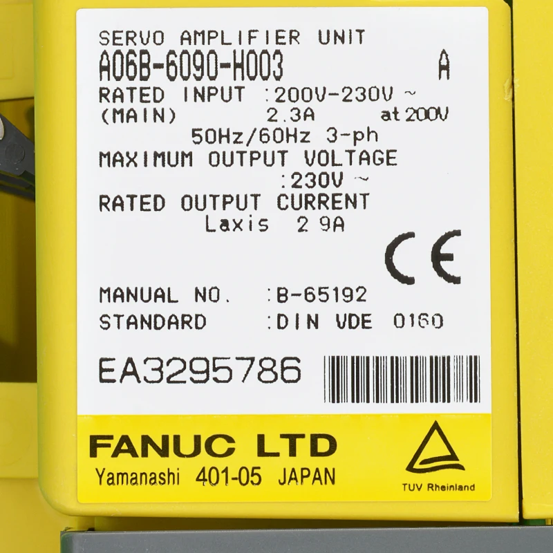 fanuc A06B-6090-H002 AMPLIFICADOR FANUC unidade fanuc A06B-6090-H002 A06B-6090-H003