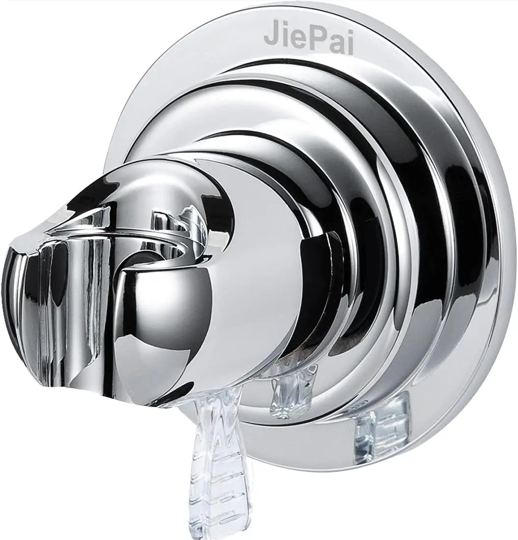 

Suction Cup Shower Head Holder, Handheld Shower Bracket, Removable Wall Mount for Bathroom, Chrome