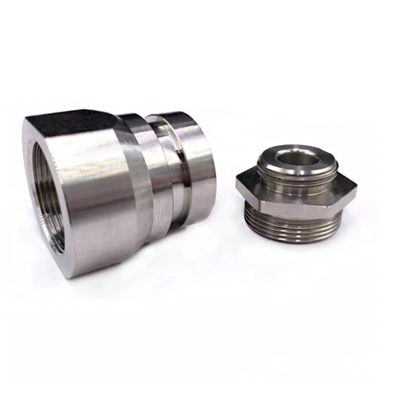 

OEM 304 Stainless Steel Polished High Quality Male Thread Pipe Air Pneumatic Fitting CNC Machining Connectors
