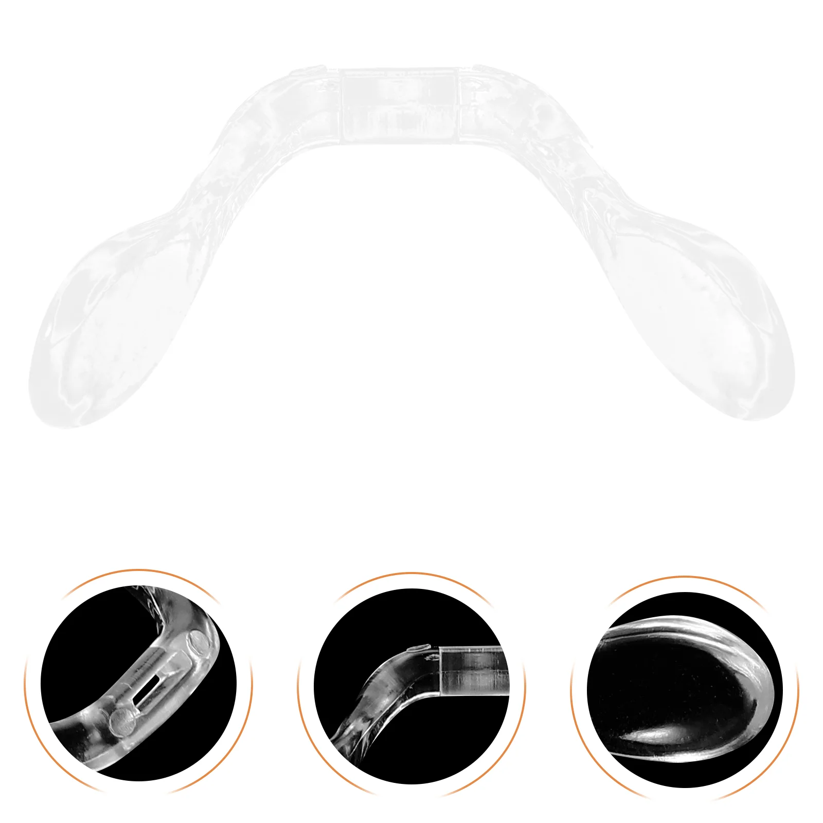 

Eyeglasses Nose Pads Screw Glasses Strap Saddle Bridge Silicone Nose Pads Transparent Eyeglasses Fixing Tool