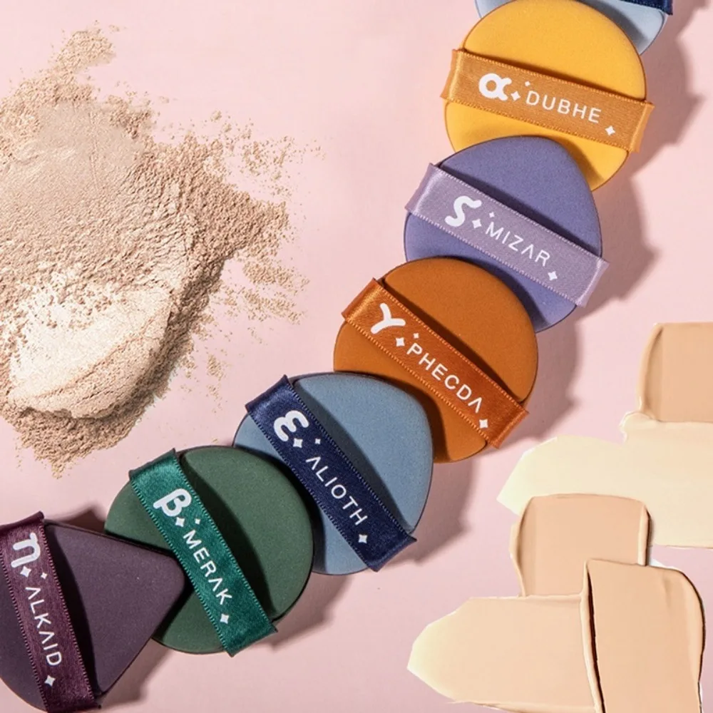 Hydrophilic polyurethane Round Face Powder Dry and Wet Dual-use Washable Cosmetic Puff Lightweight Soft Makeup Sponge