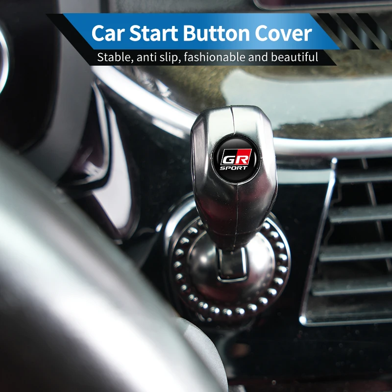 Car Gearshift Lever Cover One-Touch Start Button Case Accessories For Toyota Yaris Corolla Prius Auris CHR Land Cruiser RAV4 Cam - view 2