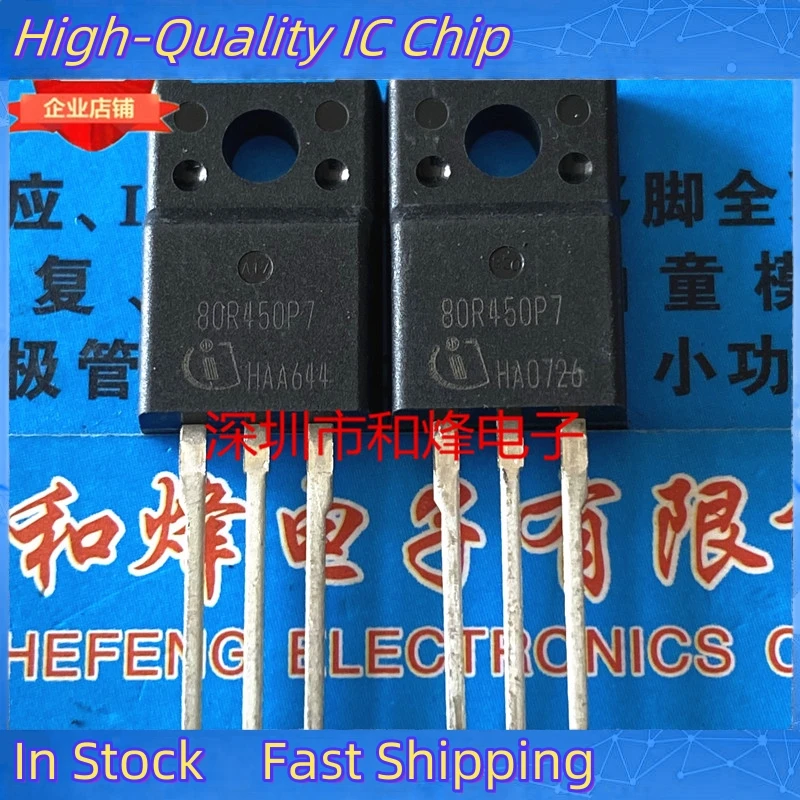 10PCS/Lot IPA80R450P7 80R450P7  TO-220F 800V 11A 100% Inport Original In Stock Ship Fast Can Be Purchased