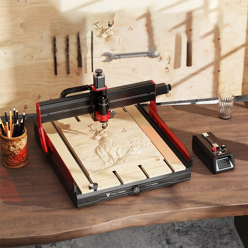 Guide Rails for Woodworking Engraving Accuracy TTC6050 CNC Wood Engraving Machine Linear