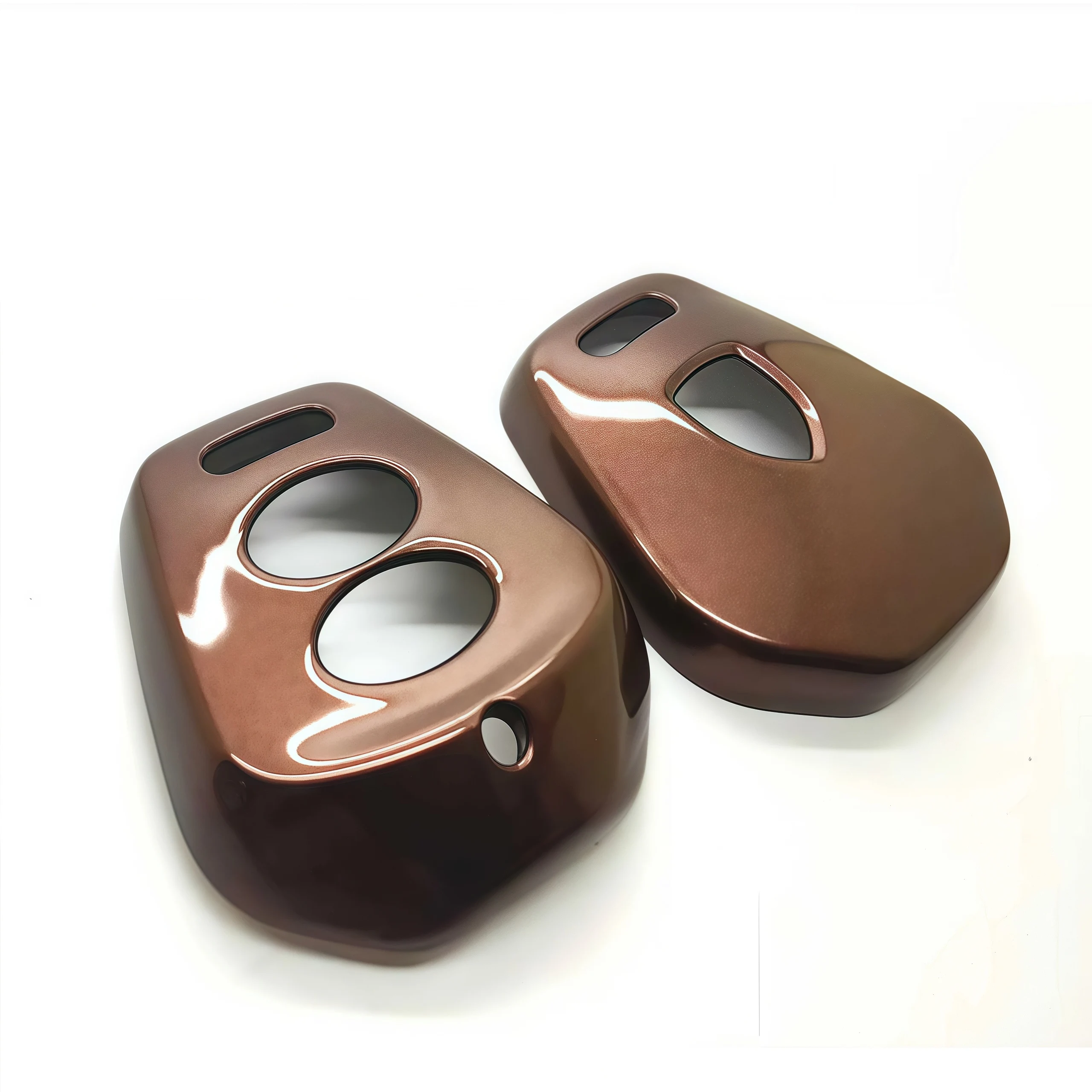 

Brown Gloss Hard Plastic Key Shell Key Case For Porsche 911 996 Boxster S 986 (FIT 2 Buttons Keyless Entry Remote Key)