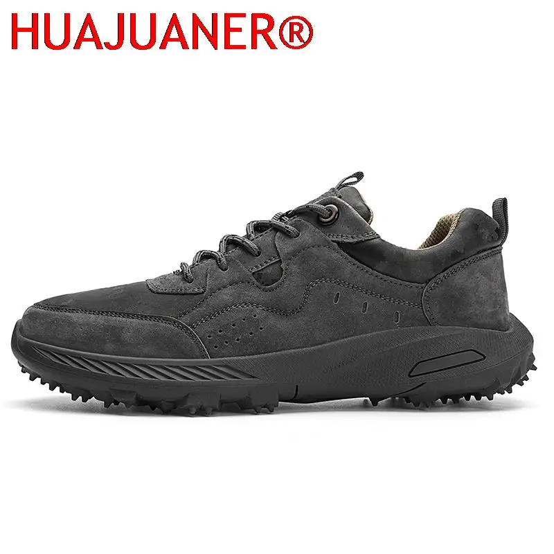 

New Men's Suede Leather Shoess lace up Trend Comfortable Men Shoes outdoor Walk Fashion Men Brand Sneakers Moccasins Man Loafers