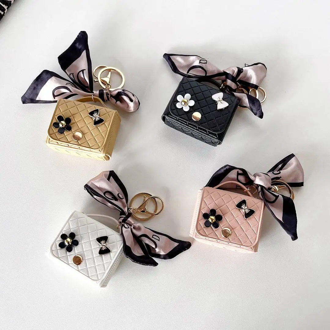 

Luxury Handbag Bag Leather Earphone Case For Huawei Freebuds 5i 4i 4 3 SE2 Wireless Headset Protective Cover Coin Purse Keychain