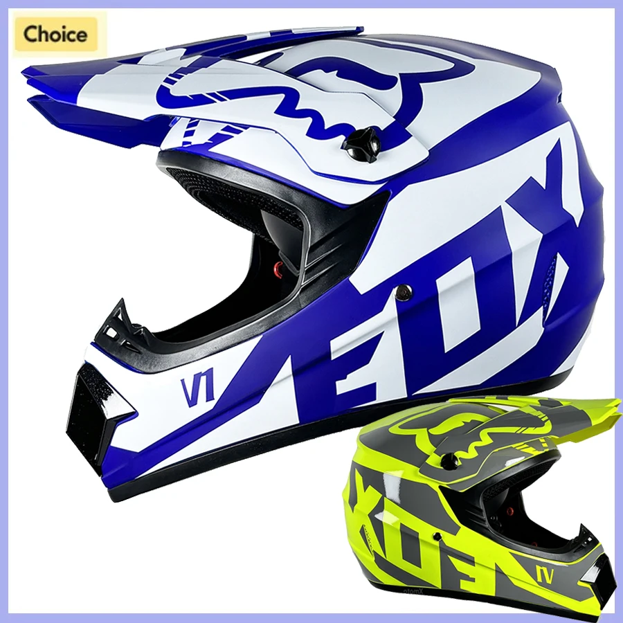 Motorcycle Helmet Professional Motocross Off Road protective Helm Children Off-road Casque Capacete De Motocicleta Gift Goggles