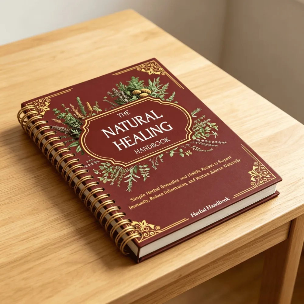 `The Natural Healing Handbook English Herbal Health Lovers Spiral Bound Holistic Natural Immunity Herbal Remedies Guide `