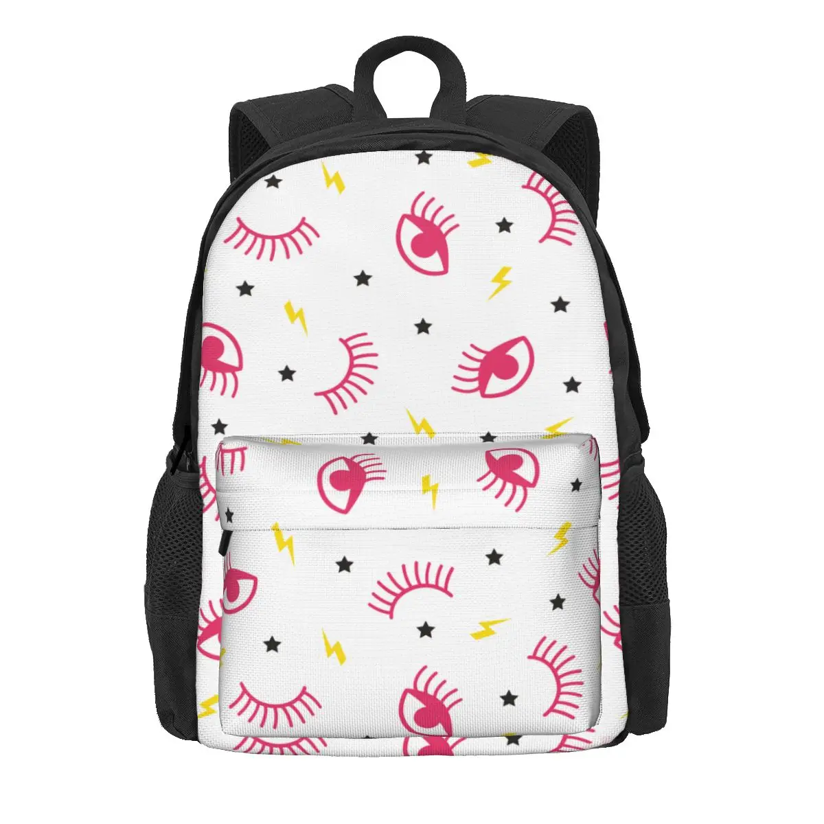 Mochila clásica con estampado 3D de dibujos animados para mujer, morral escolar para estudiantes, Mochila para ordenador portátil, gran capacidad