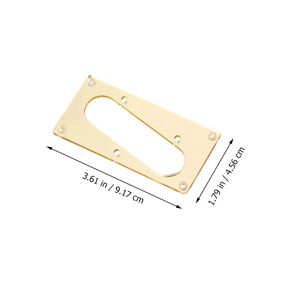 Electric Guitar Pickup Protective Cover Conversion Mounting Ring Golden Single Ply Design for Humbucker to Single Coil Bridge
