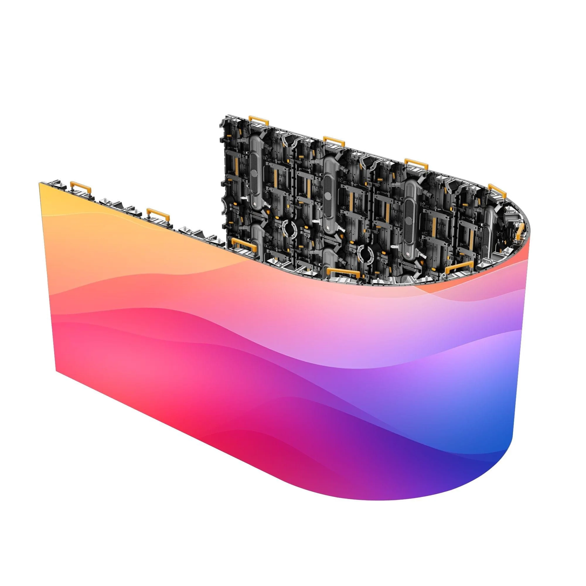 LED Video Wall P3.91Portable Stage Backdrops Outdoor LED Panel Display Video Wall Events Rental LED Display Curved Screen